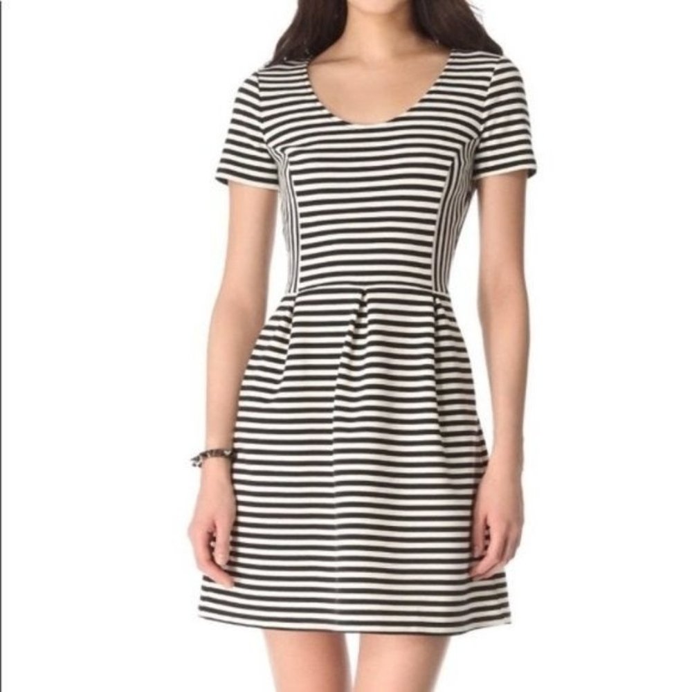 Madewell Bistro Striped Dress with Pockets